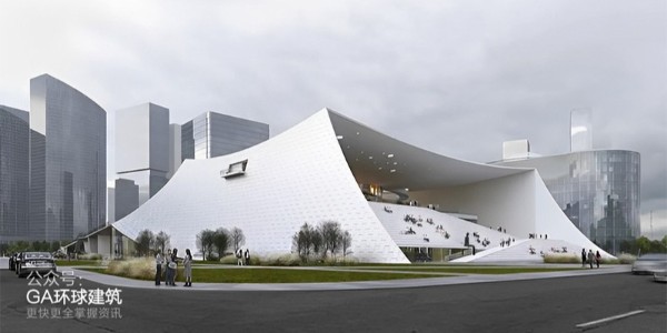 大舍事務所在建項目：溫州美術館，遠看像“天幕”，近看似“景框”