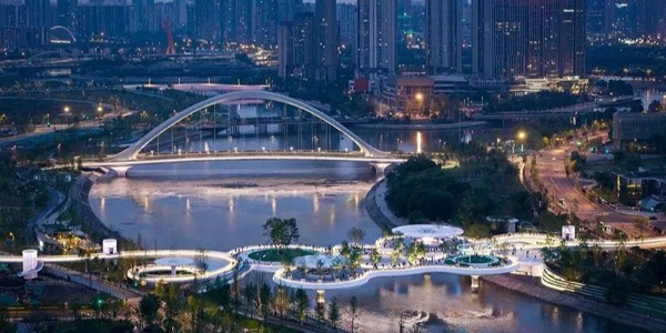 成都漂浮公園，一座橋，九種風(fēng)景